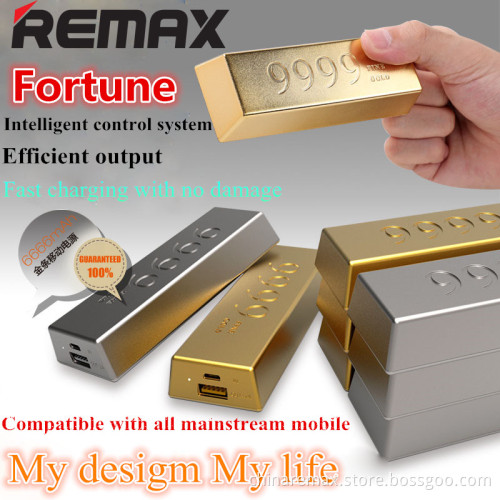Gold Bar 6666mAh Power Bank for iPad&Mobile